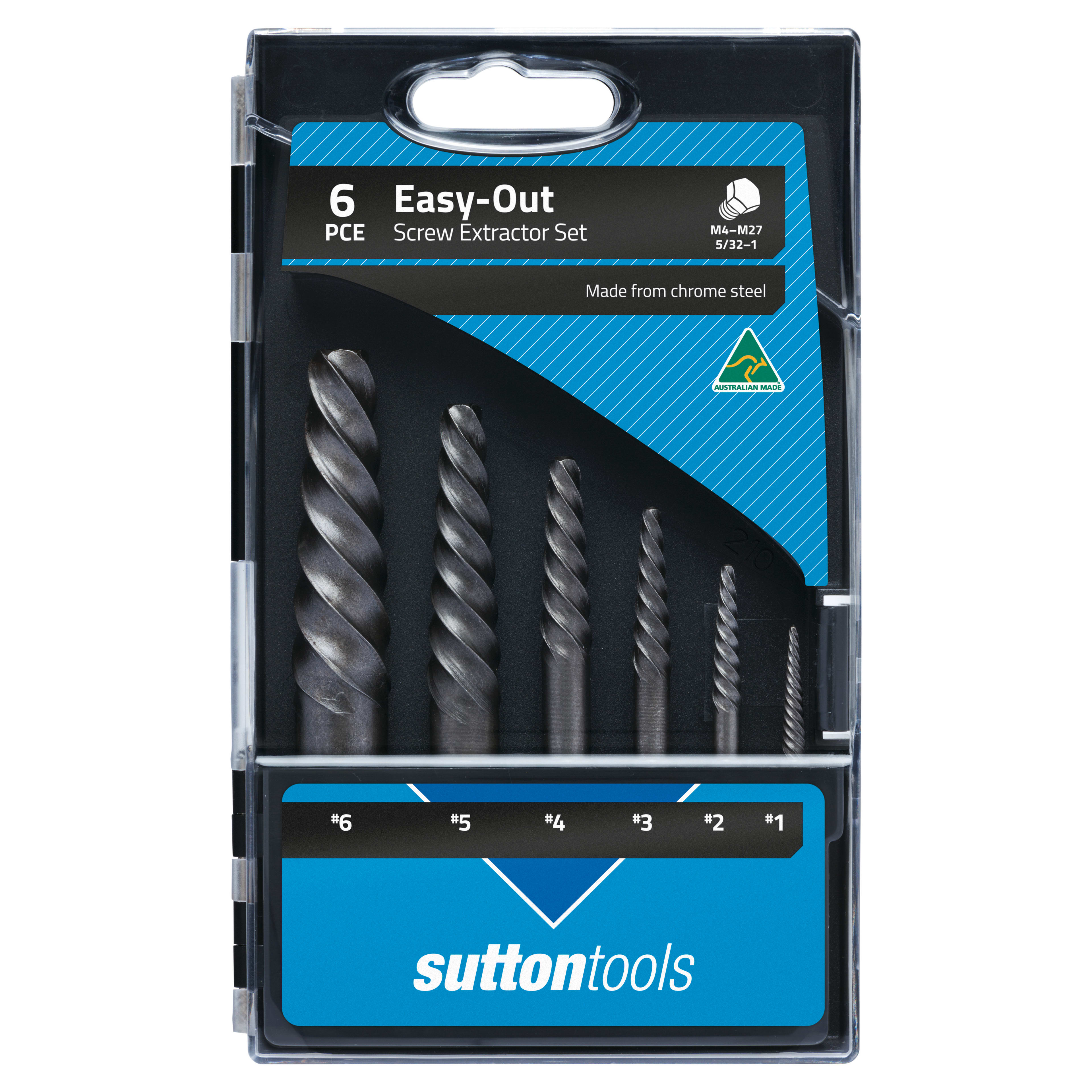 Sutton 6 Piece Screw Extractor Set-Set for sale | NZ Safety Blackwoods