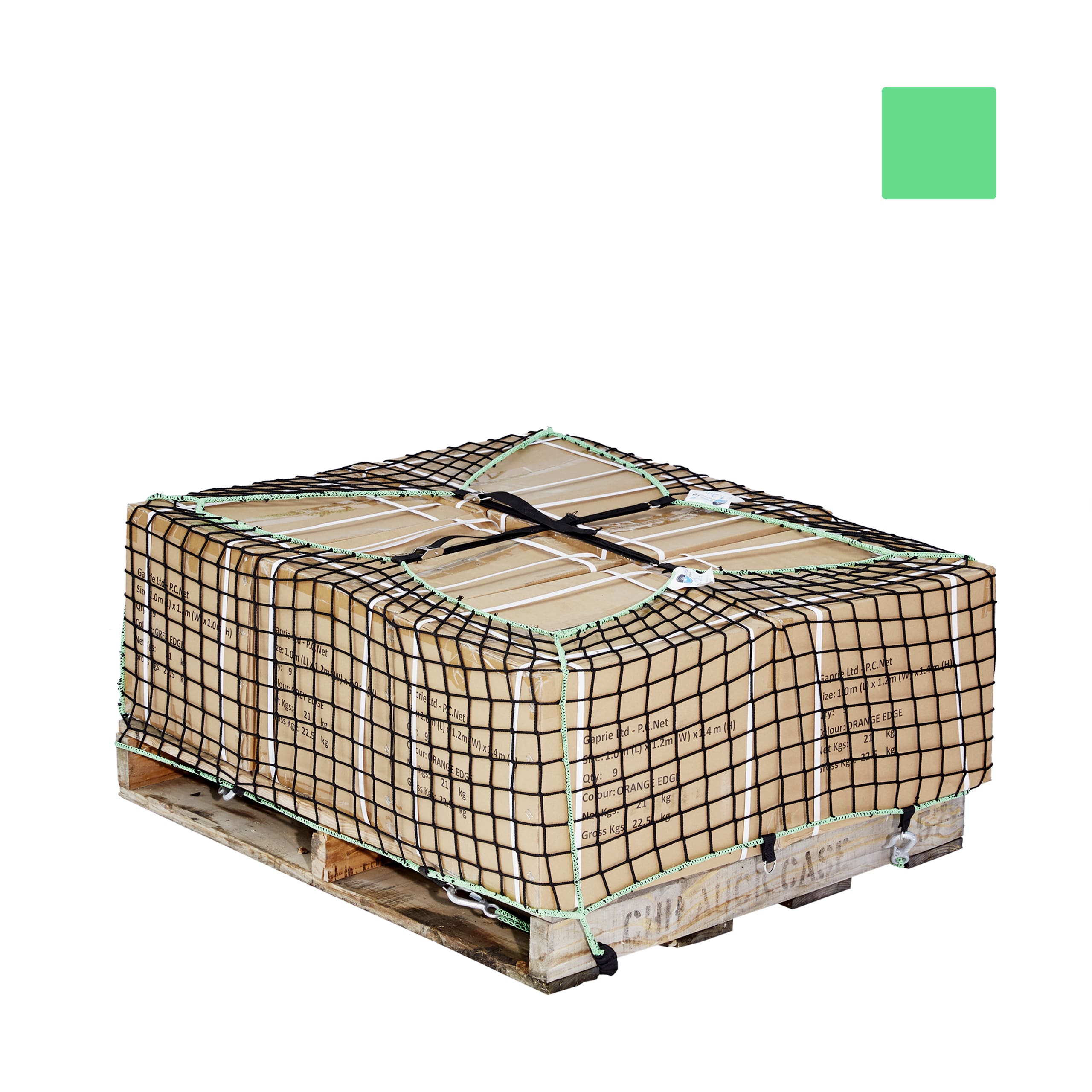 Pallet Stock Containment Nets Green-1.0 x 1.2 x 0.5m-1-Each for sale ...