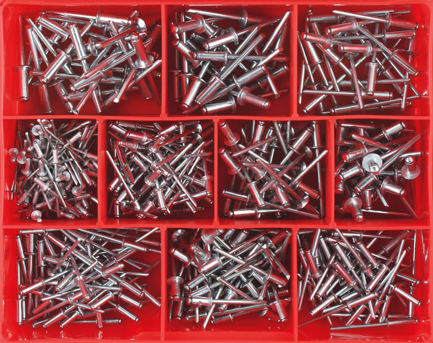 Champion Aluminium Blind Rivet Assortment-505 piece (Each) for sale ...