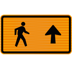 Pedestrian Straight Sign-900 x 450-Each for sale - NZ Safety Blackwoods ...