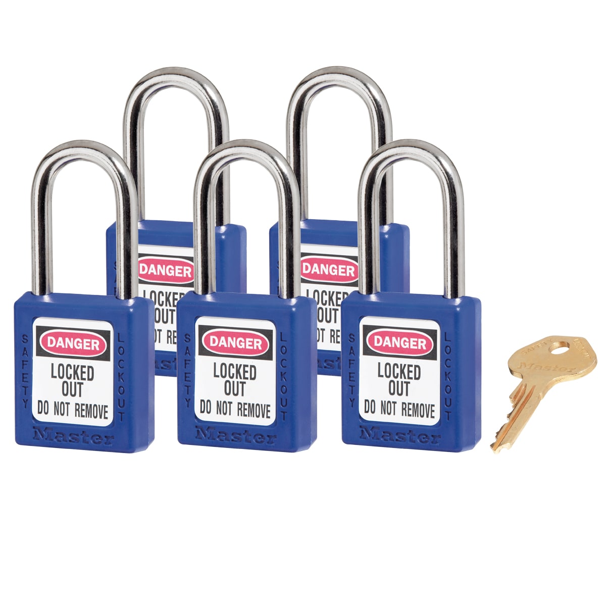 Master Lock 0410 Zenex Safety Lockout Padlock-KEYED ALIKE, 38mm-5-Pack ...