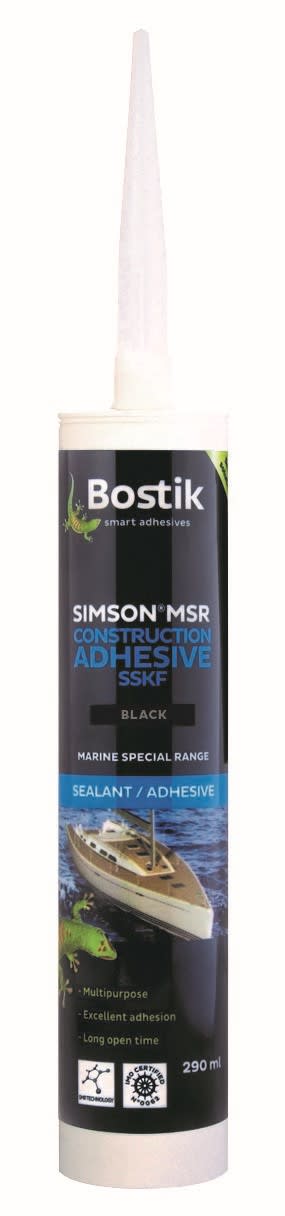 Bostik Simson MSR Marine Construction Adhesive-Black 290ml (Each) for ...