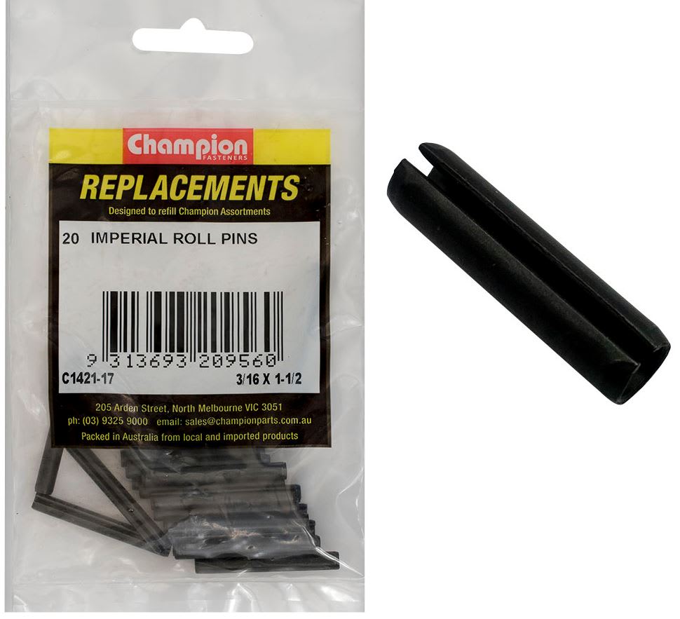 Champion 3/16in x 1-1/2in Roll Pin-20-Pack for sale - NZ Safety ...