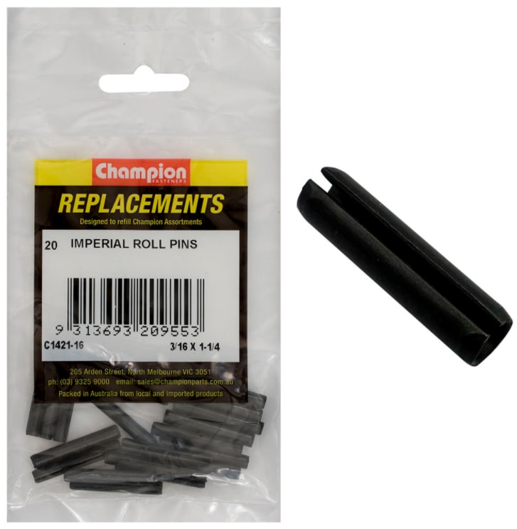 Champion 3/16in x 1-1/4in Roll Pin-20 Pack (Packet) for sale - NZ ...