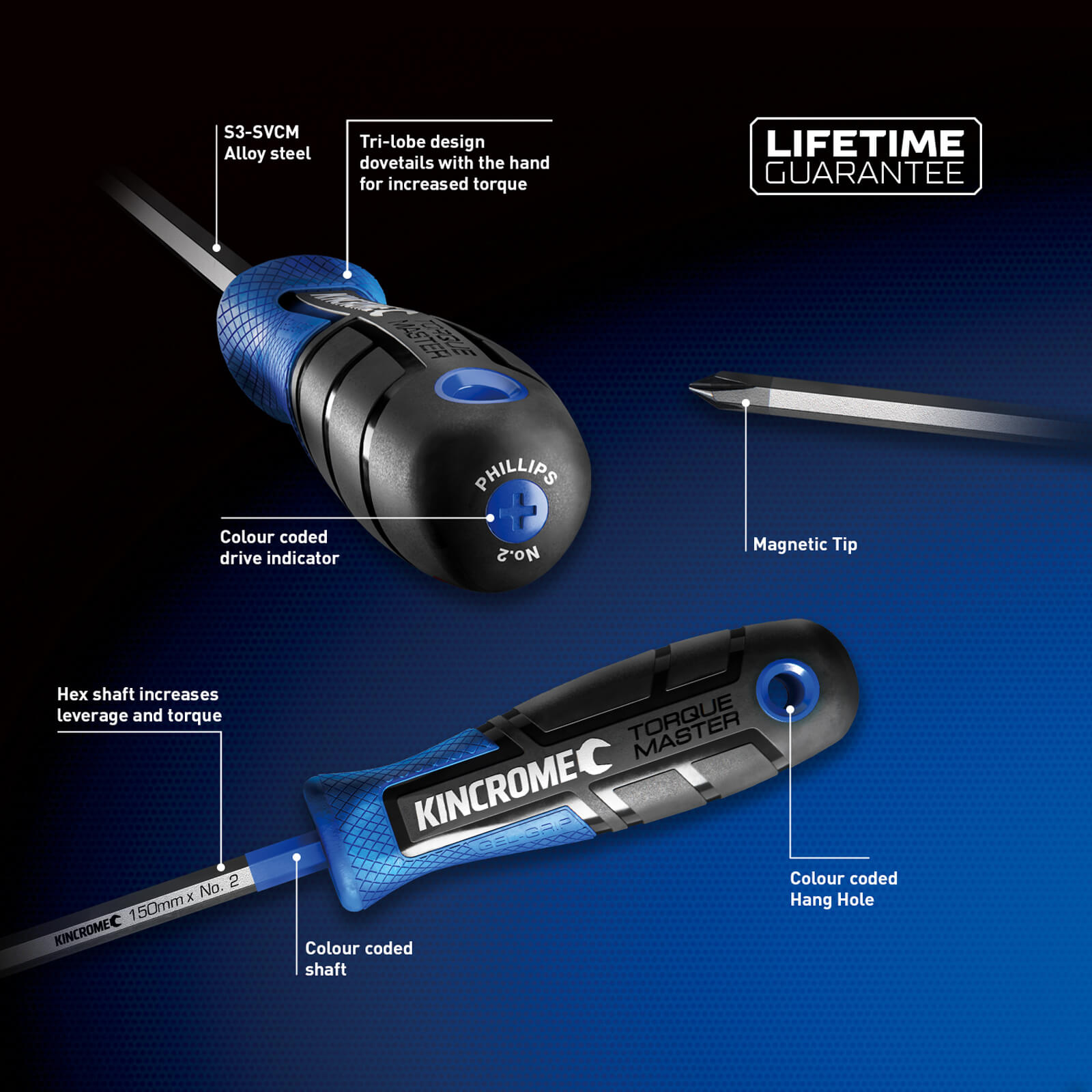 Kincrome TorqueMaster Screwdriver - Blade-8 x 150mm (Each) for sale ...