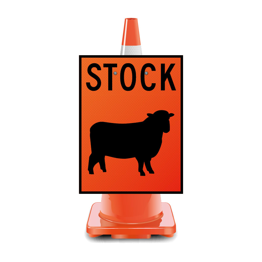 Stock Sign | Sheep Cone Sign-Each for sale - NZ Safety Blackwoods. | NZ ...