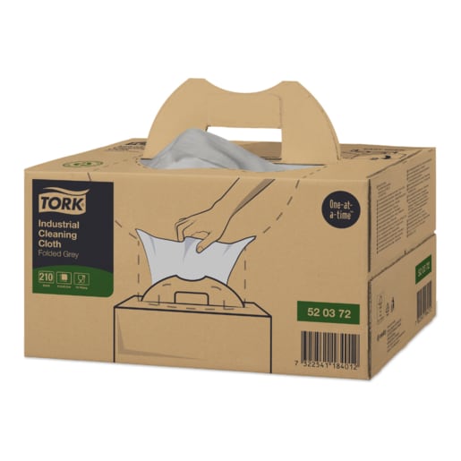 Tork Heavy-Duty Gevouwen Reinigingsdoek Blauw W4 570579, 4x60st Tork Heavy-Duty Gevouwen Reinigingsdoek Blauw W4 570579, 4x60st