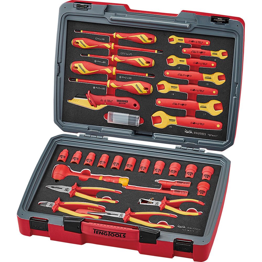 Teng 37pc Mecca Pro TC-6T EVA Electrician Tool Kit-37 Piece-Set