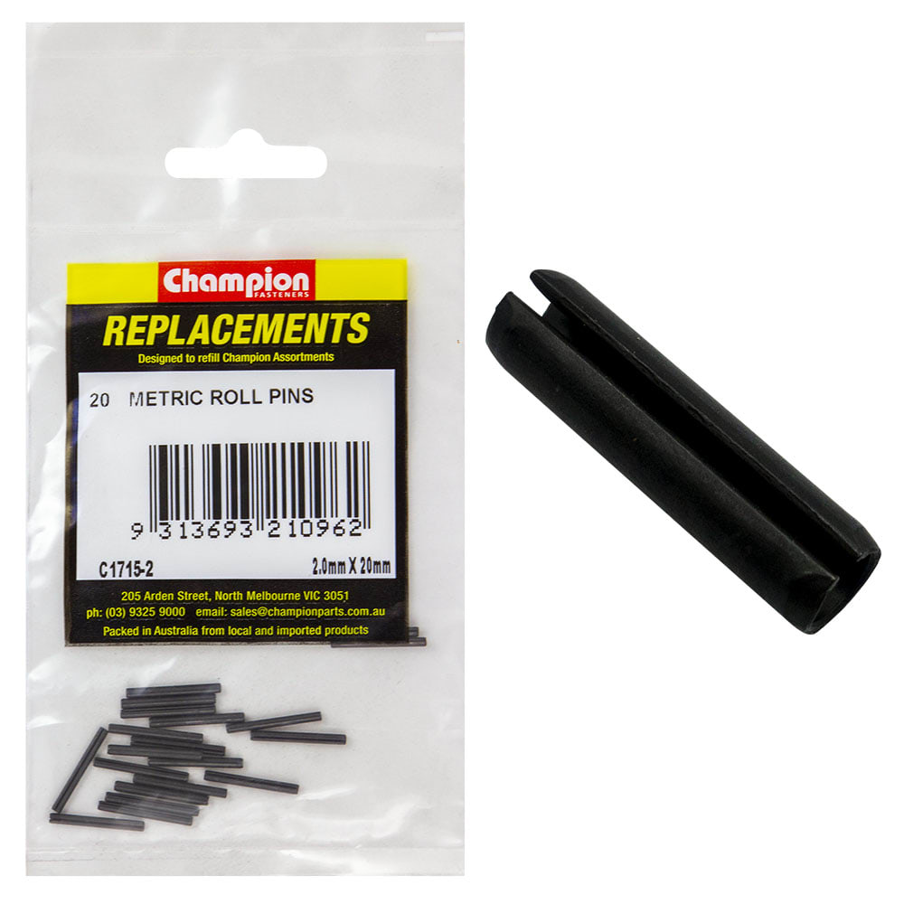 Champion Roll Pin-2mm x 20mm-Pack of 20 (Packet) for sale | NZ Safety ...