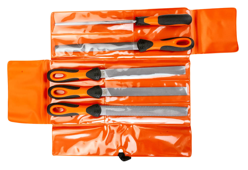 Bahco Ergo File Set with Cabinet Rasp Second Cut-200mm-Pack of 5-Set ...
