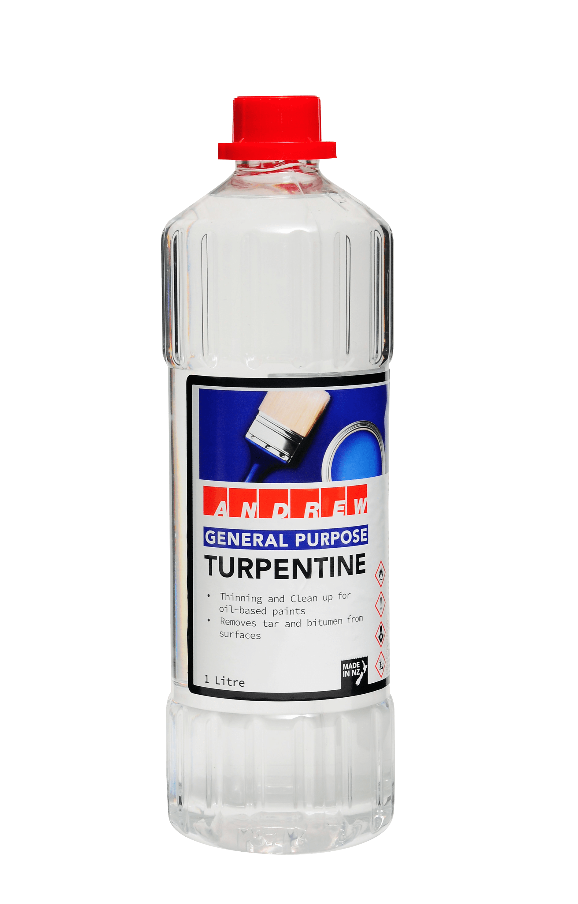 Andrew Mineral Turpentine-1L (Each) for sale NZ Safety