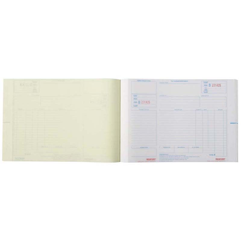 Rediform Book Invoice Statement Duplicate 50 Leaf-297x210mm-Each for ...