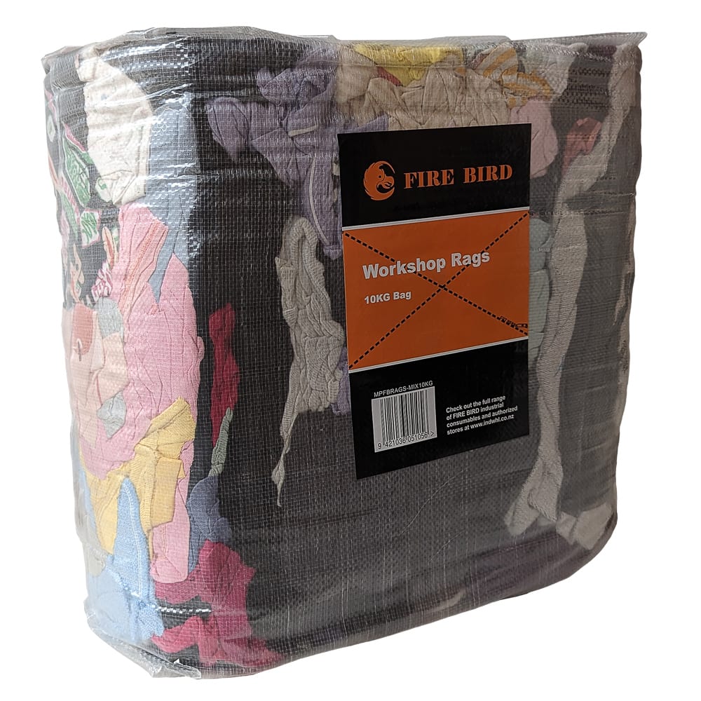 Rags Mixed Coloured Cotton A Grade 10kg-Each for sale | NZ Safety ...
