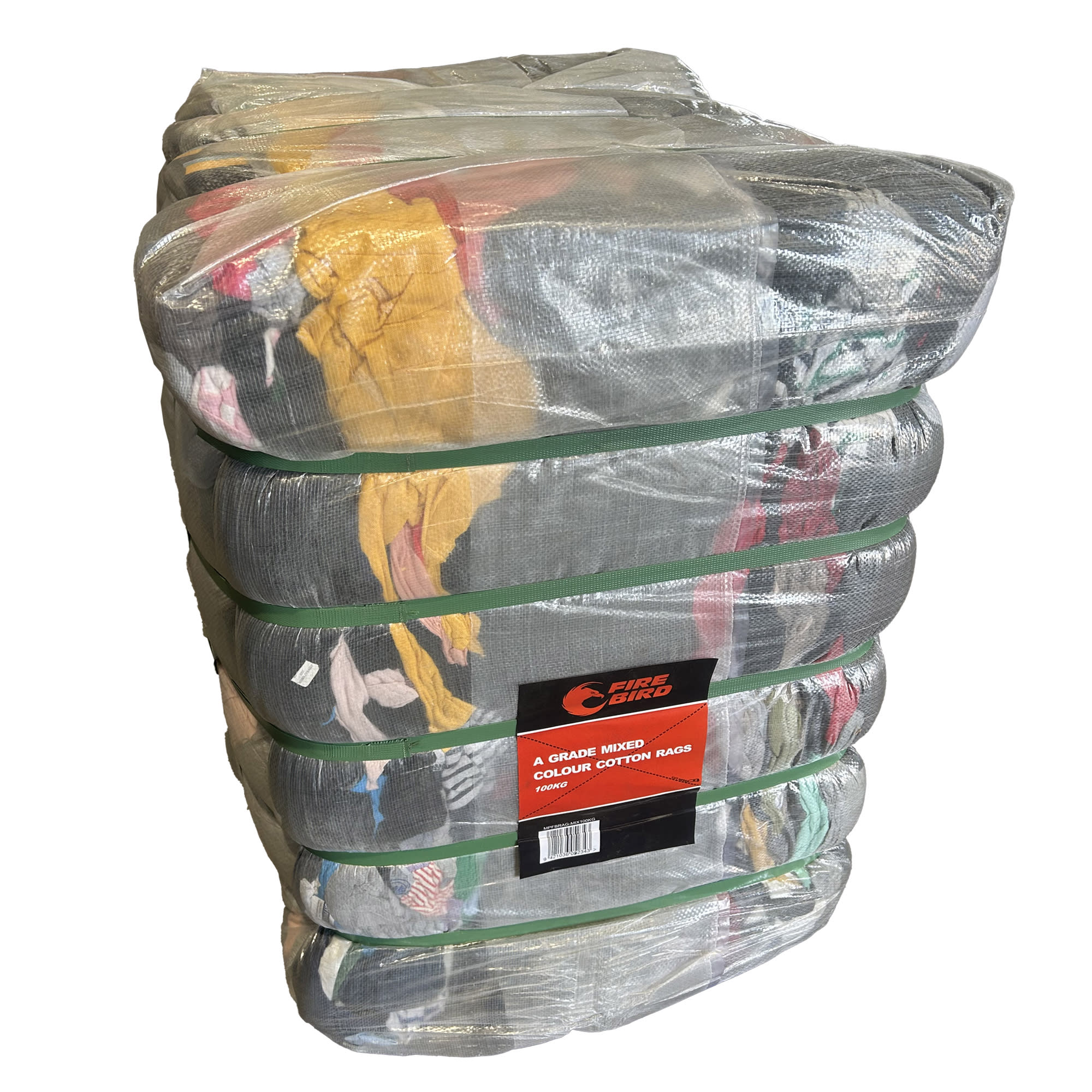 Rags Mixed Coloured Cotton A Grade 100kg (Each) for sale - NZ Safety ...
