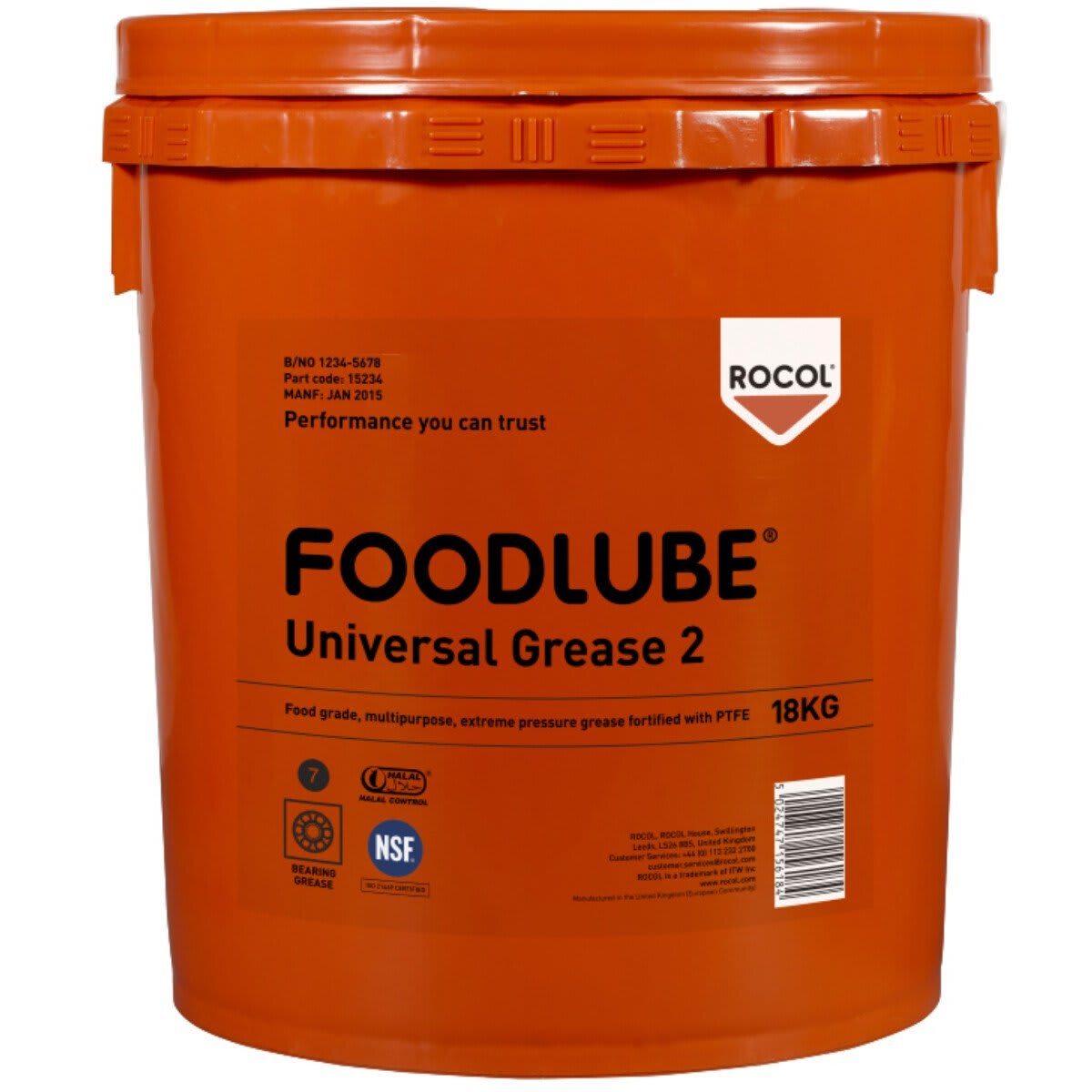 Rocol Foodlube Universal Grease18kg (Each) for sale - NZ Safety ...