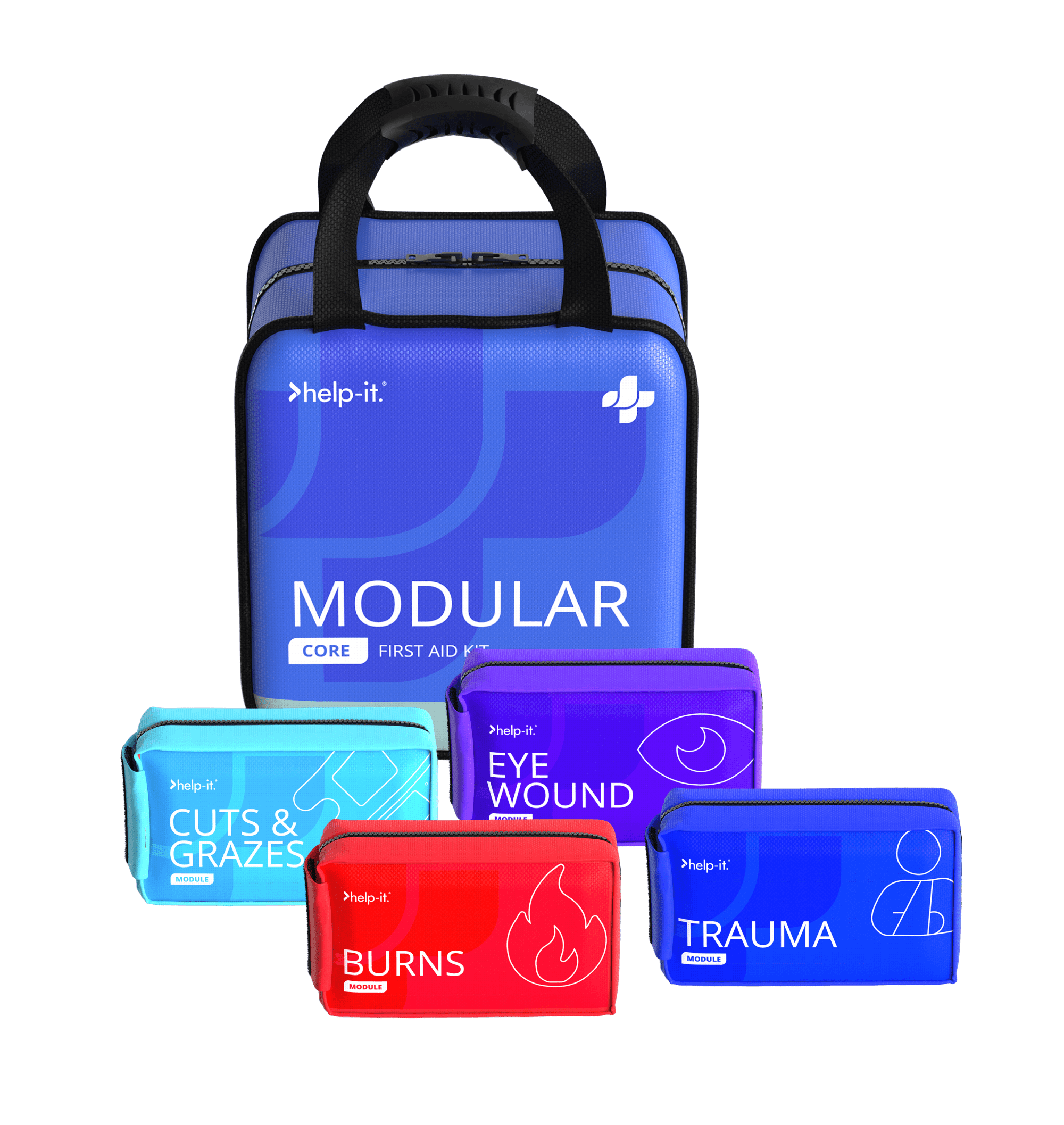 HELP-IT MODULAR PRO FIRST AID KIT - 4 Modules-Each for sale - NZ Safety ...
