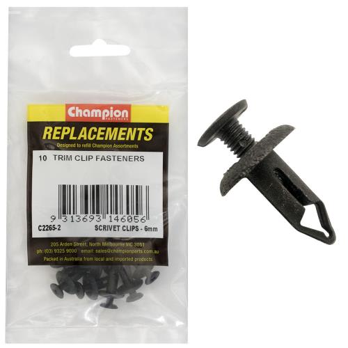 Champion Scrivet Clip -6mm-Pack of 10 (Packet) for sale | NZ Safety ...