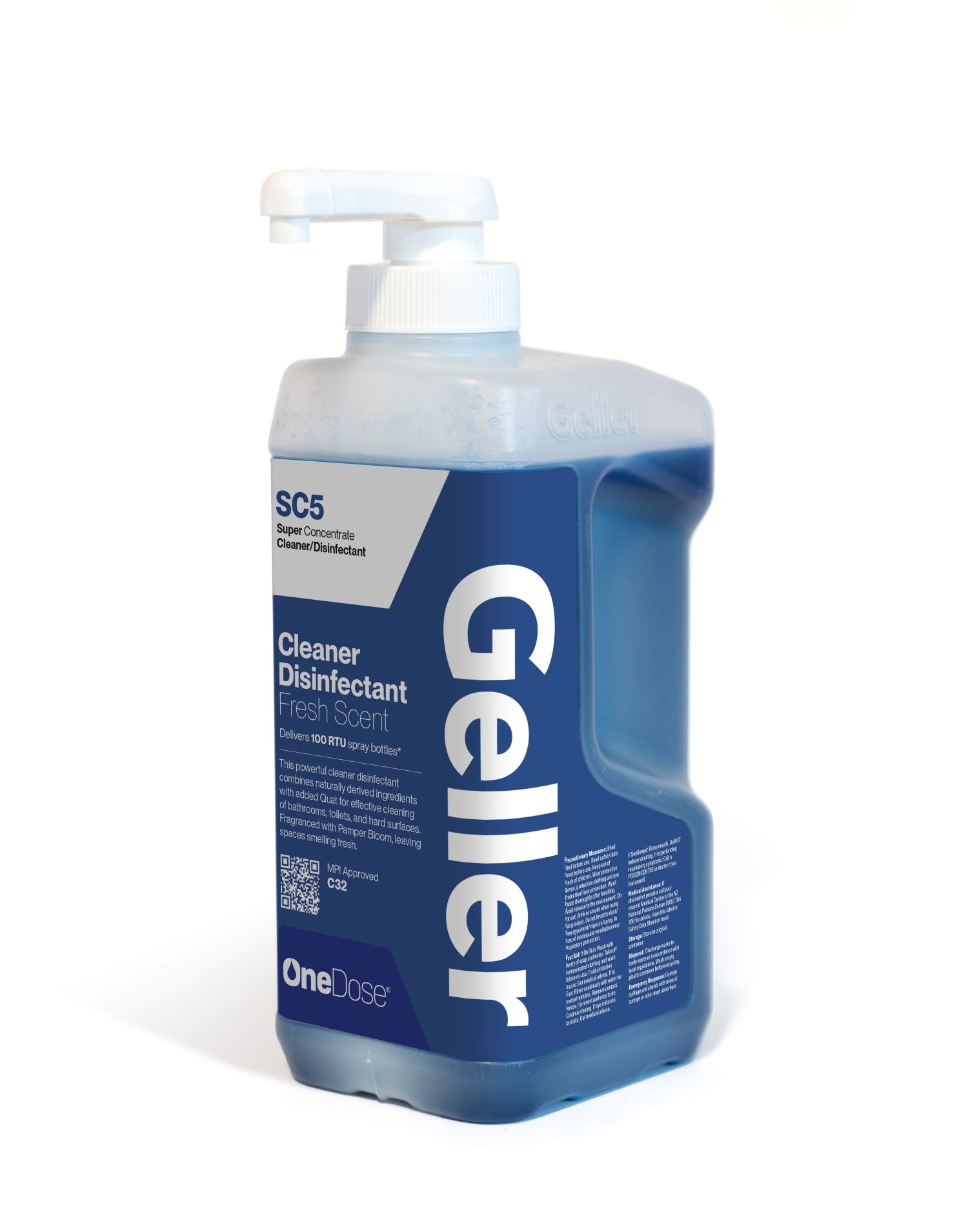 Geller OneDose SC5 Cleaner/Disinfectant-1L (Each) for sale | NZ Safety ...