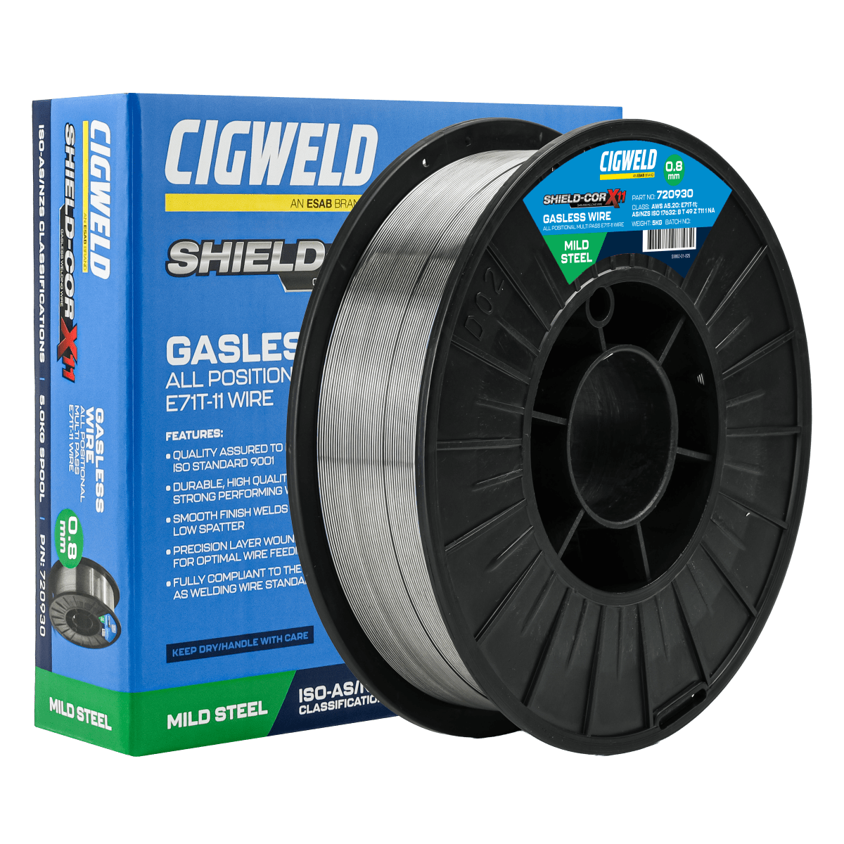 Cigweld Shield-Cor X11 Gasless Wire-0.8mm x 5kg-Each for sale | NZ ...