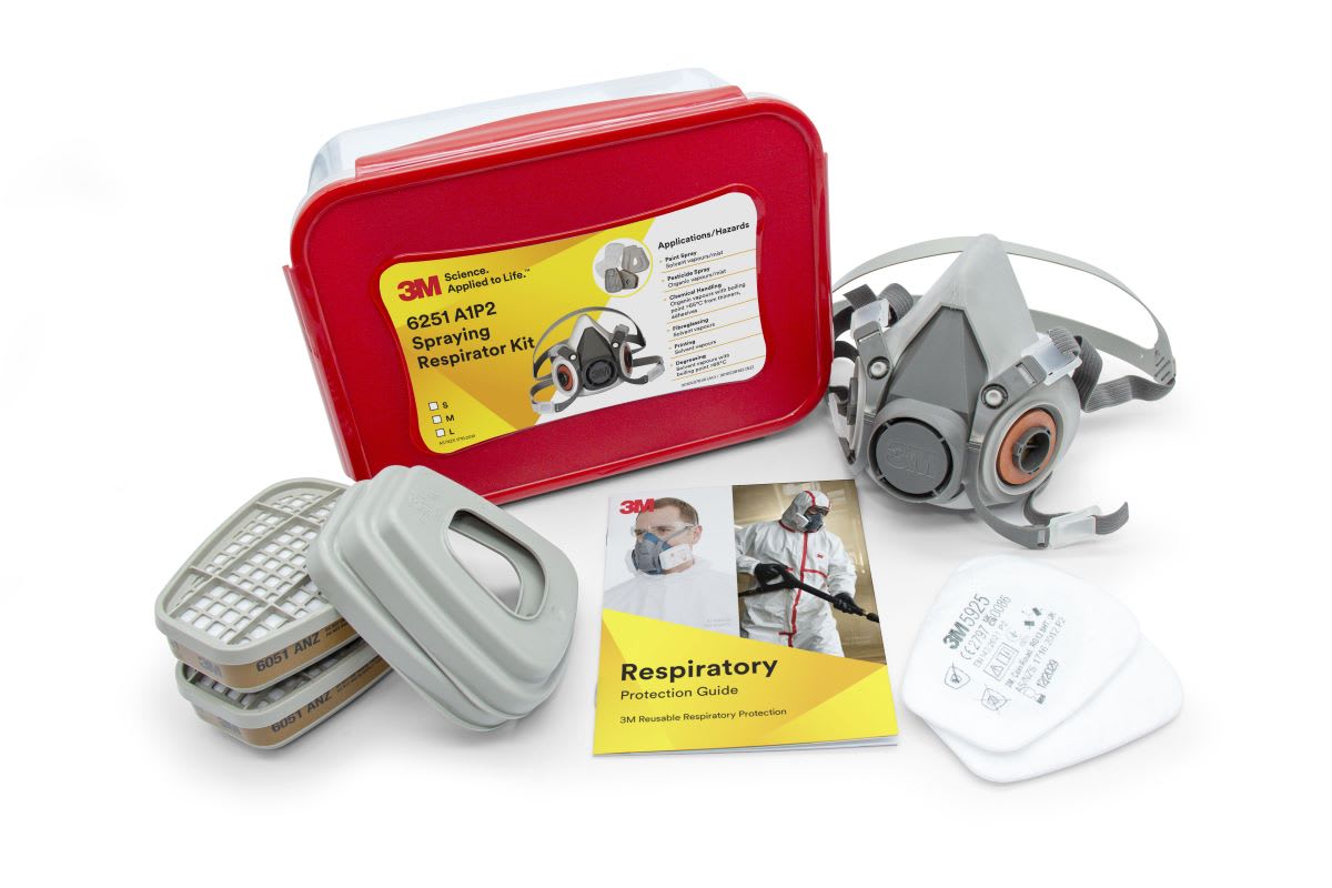 3M Spraying Respirator Kit 6251, A1P2-Large (Each) for sale | NZ Safety ...