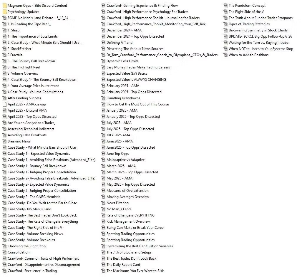 Screenshot showing additional videos or course materials