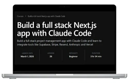 Build a Full Stack Next.js App with Claude Code by Gregory John