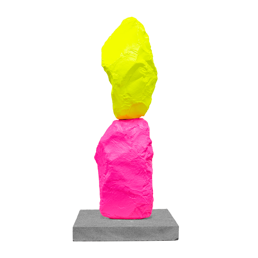 Small Pink Yellow Mountain 2024 Ugo Rondinone