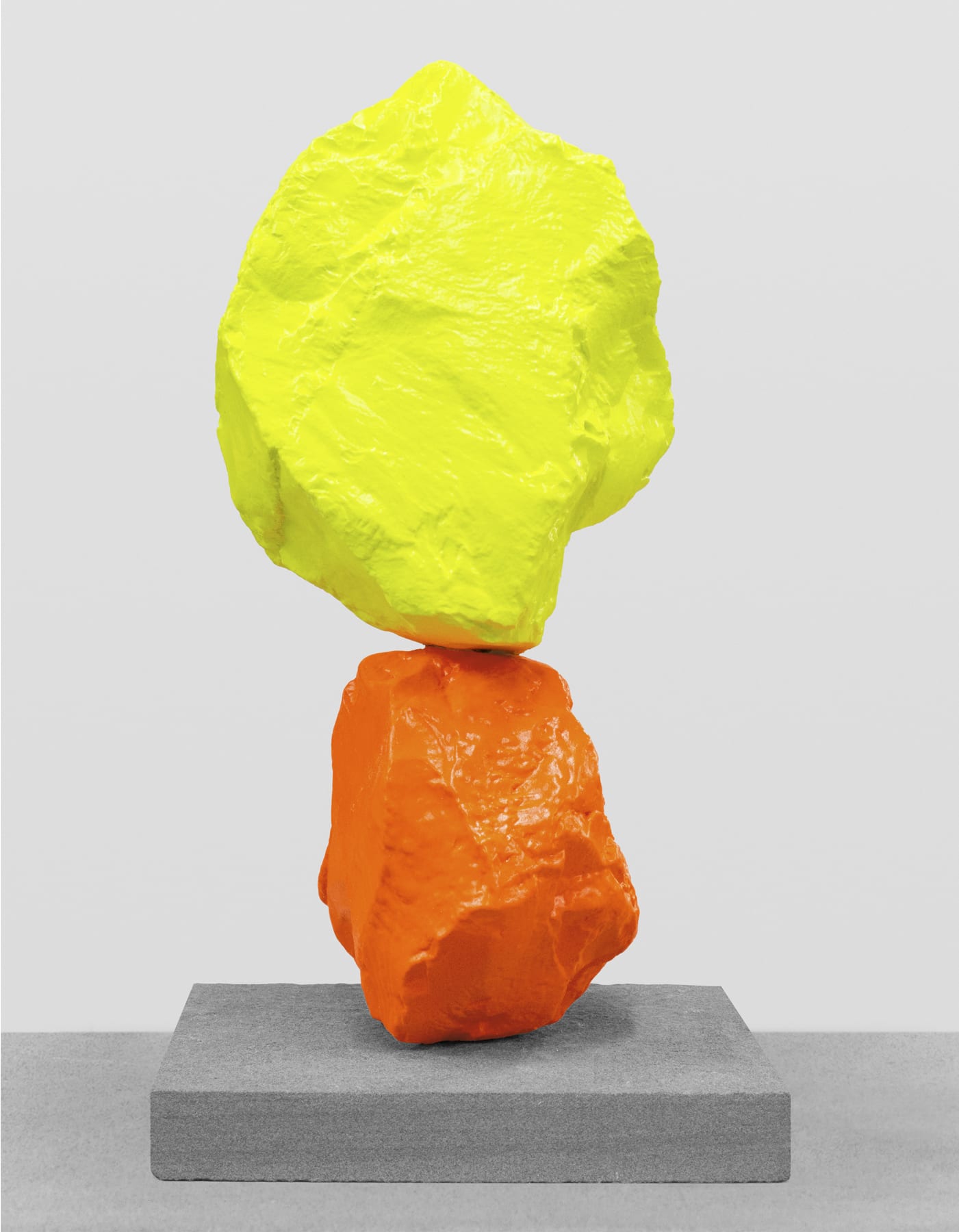 Ugo Rondinone small orange yellow mountain