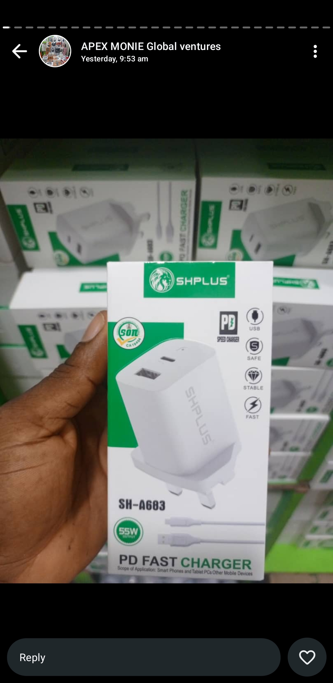 SHPLUS 55W PD Fast Charger