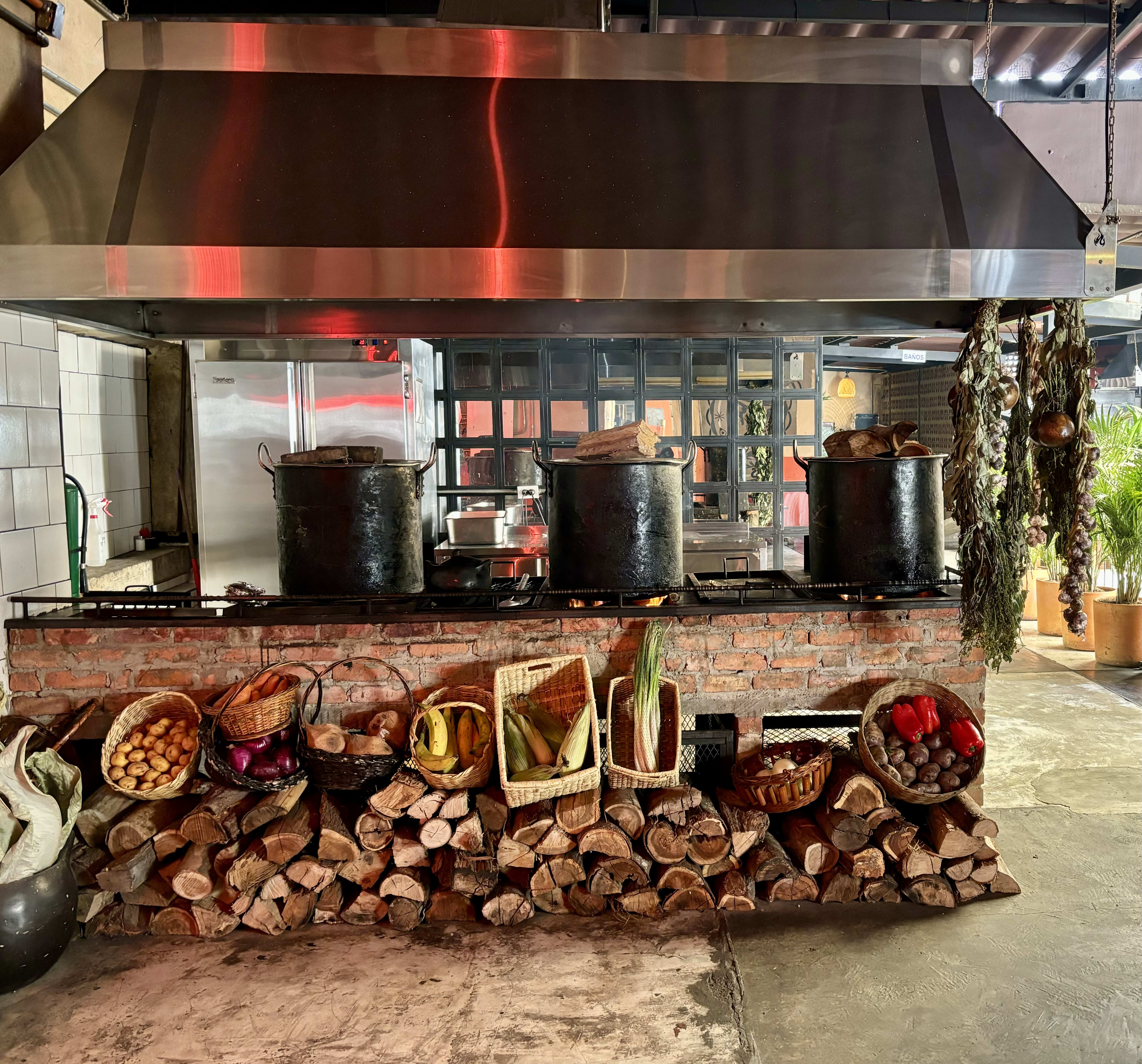 Outdoor dining setup