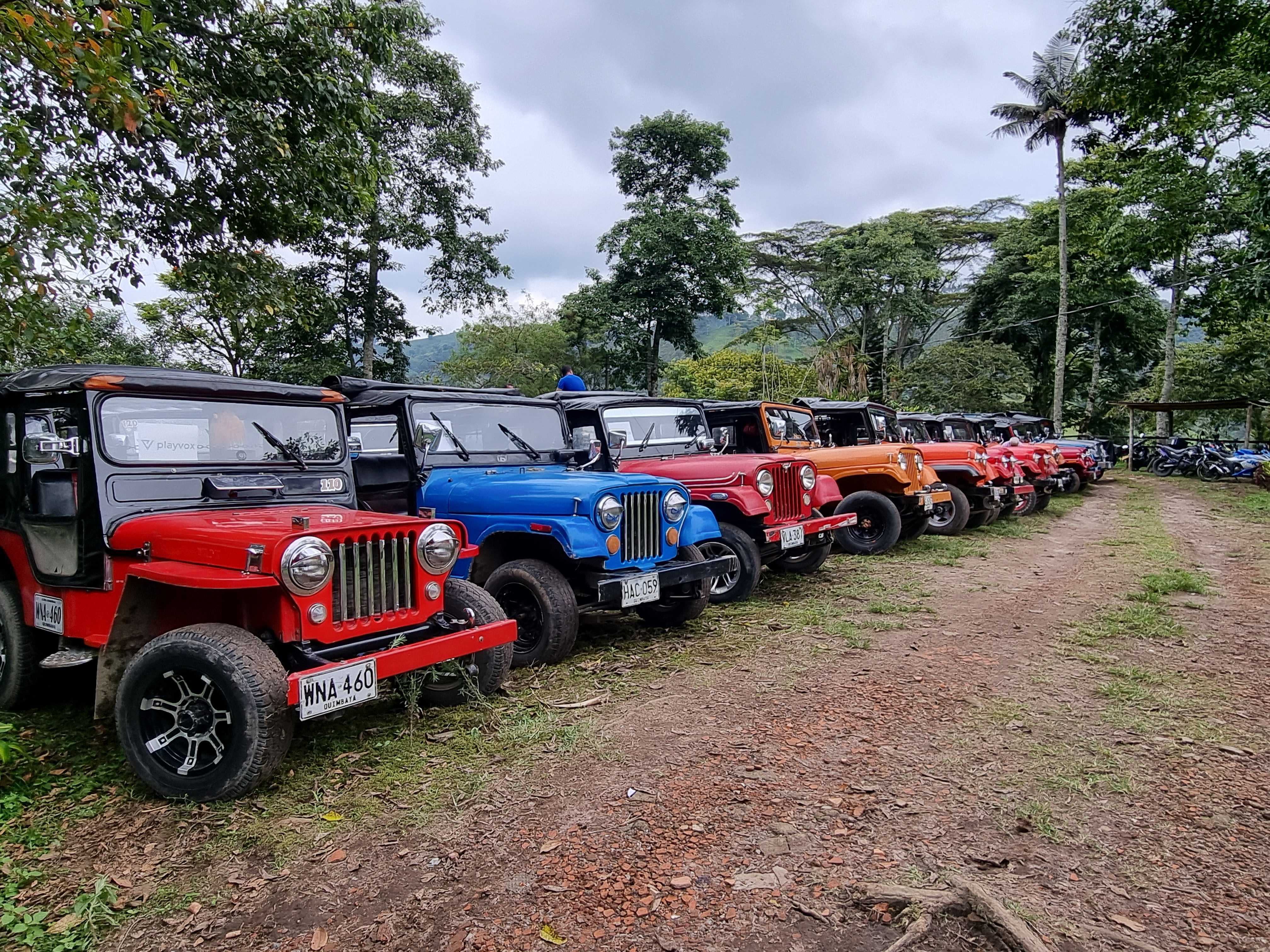 Colombia Jeep caravan