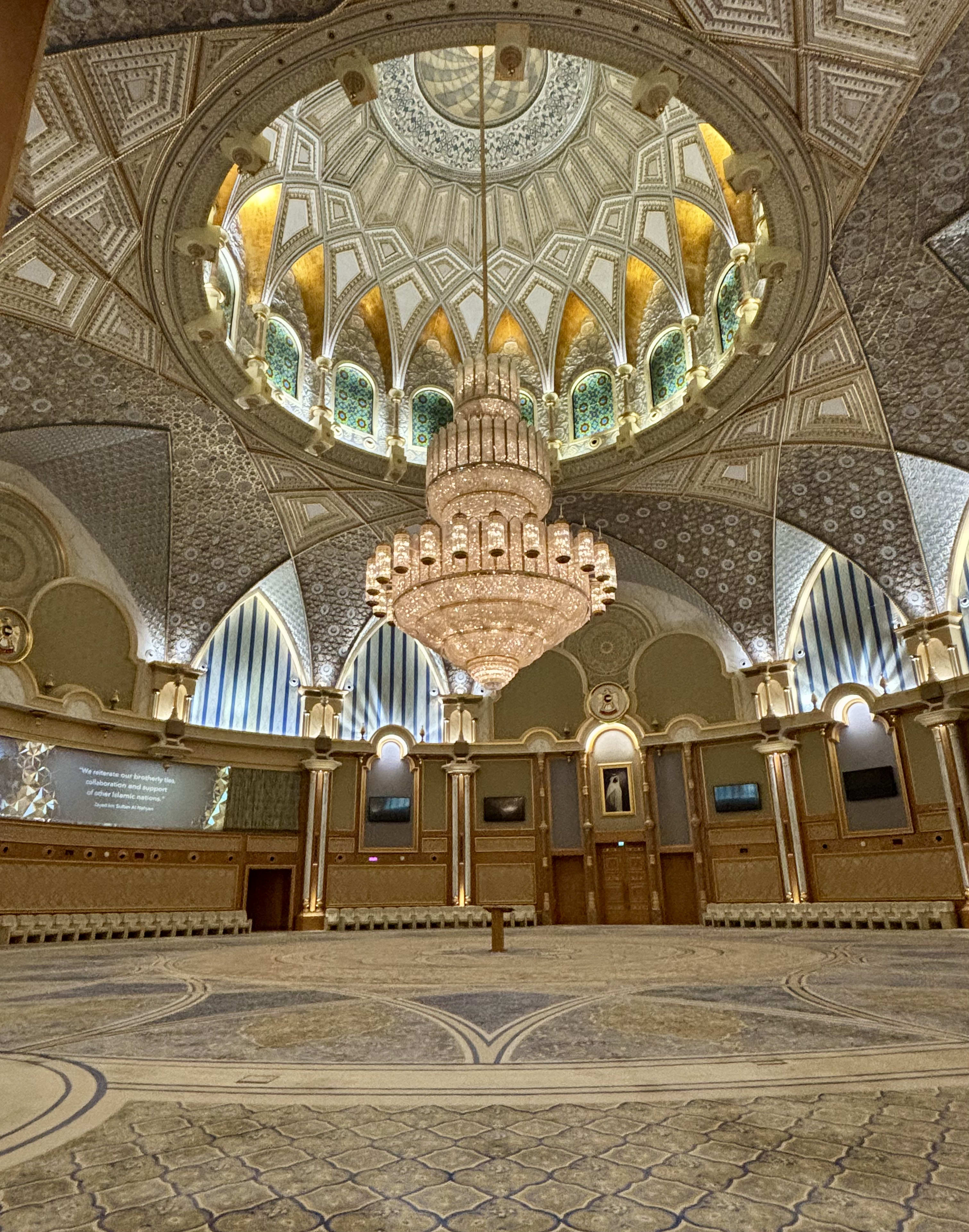 Inside Sheikh Zayed Grand Mosque