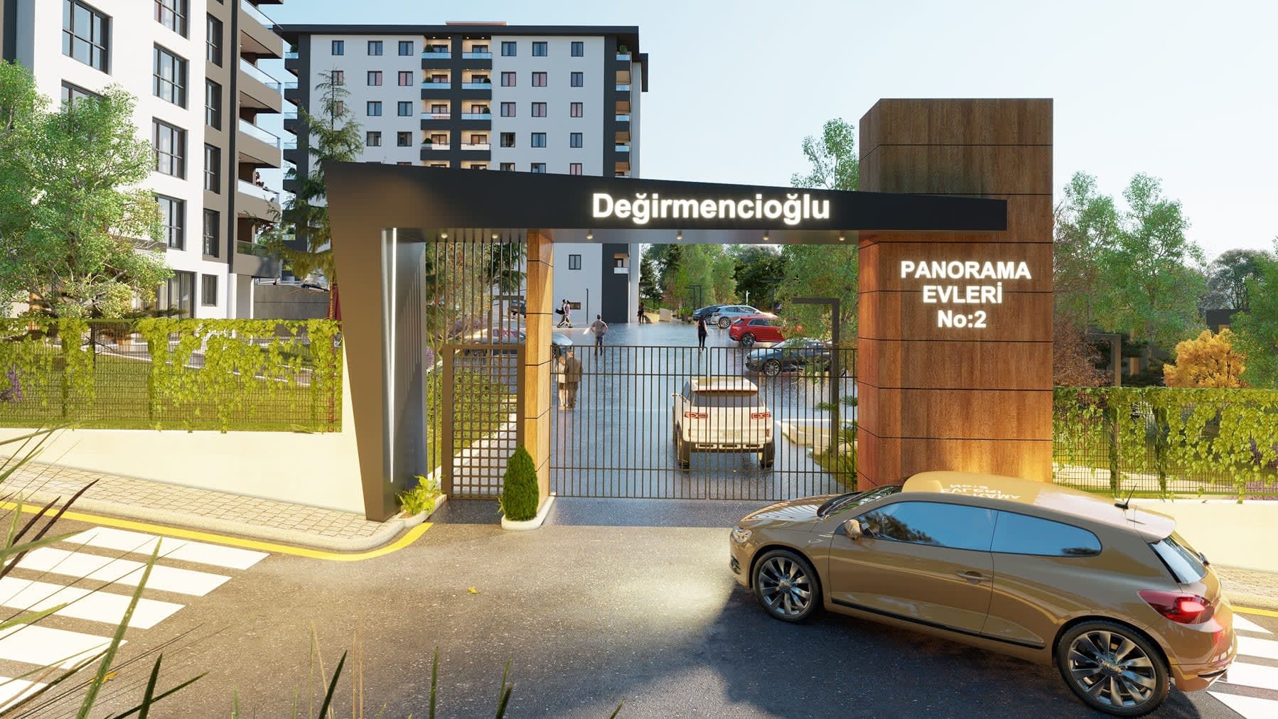 Değirmencioğlu Panorama Evleri giriş kapısı