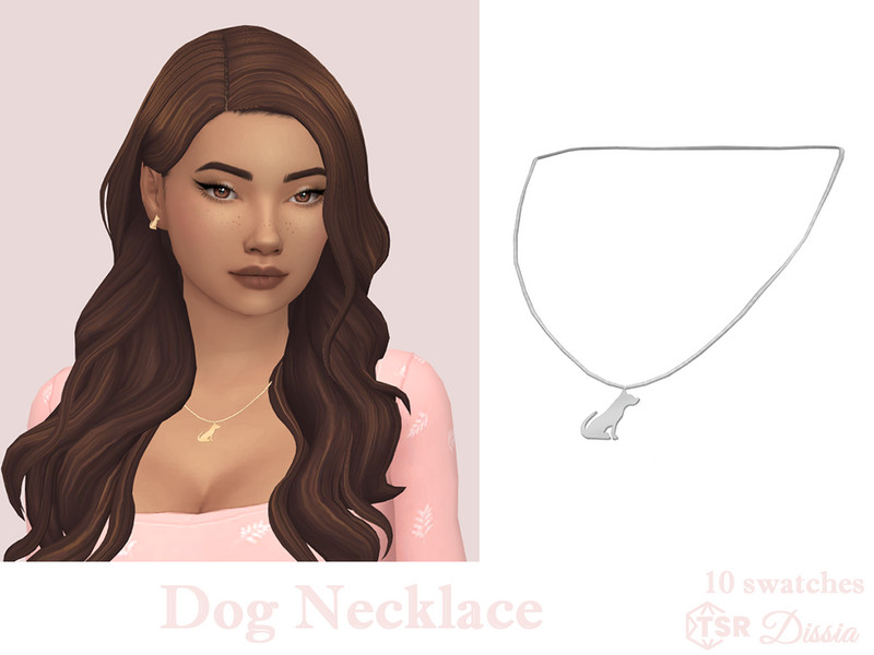 Sims 4 Dog Necklace by Dissia