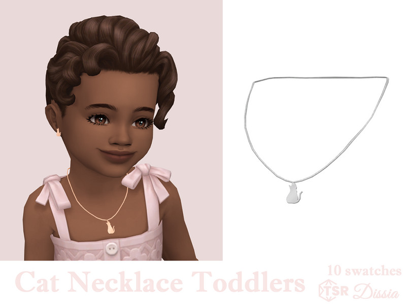 Sims 4 Cat Necklace Toddlers by Dissia