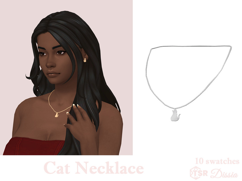 Sims 4 Cat Necklace by Dissia