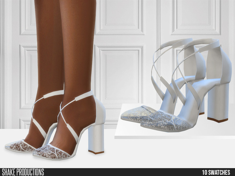 Sims 4 Bohemian Wedding - Wedding Heels 2 by ShakeProductions
