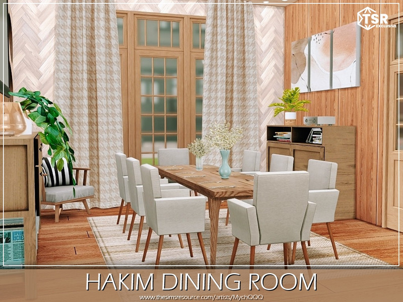 Sims 4 Hakim Dining Room by MychQQQ