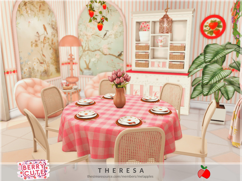 Sims 4 Berry Cute - Theresa dining by melapples