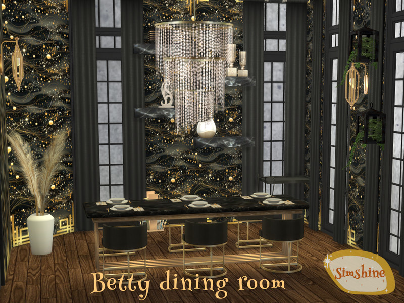 Sims 4 Betty Dining Room by Sim_shine
