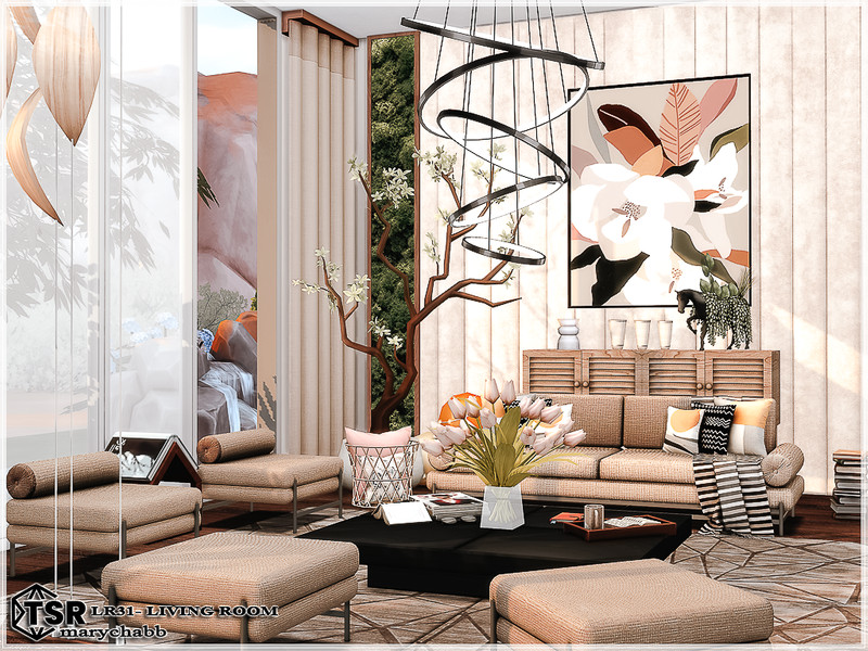 Sims 4 LR31 - Living Room by marychabb