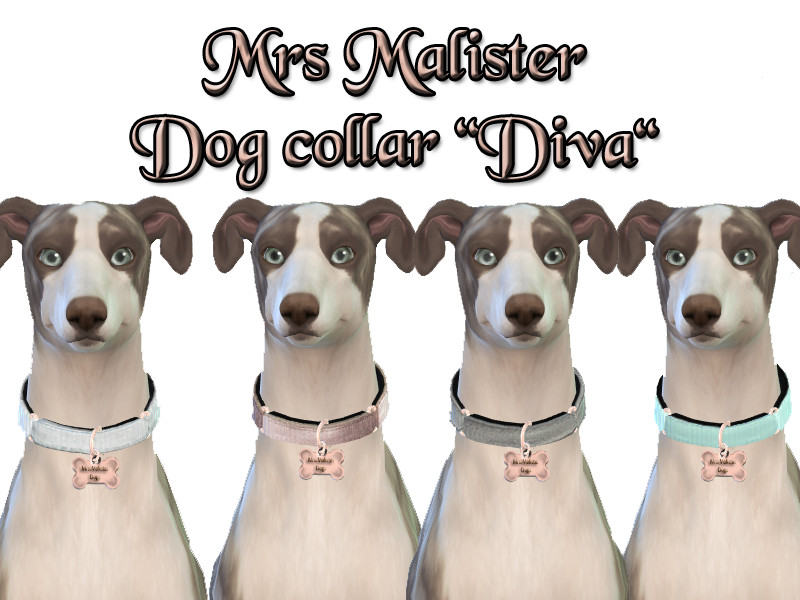 Sims 4 Dog collar by mrsmalister