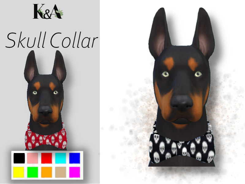 Sims 4 Skull Collar by KyoukoAya