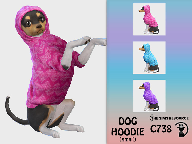 Sims 4 Dog Hoodie C738 by turksimmer