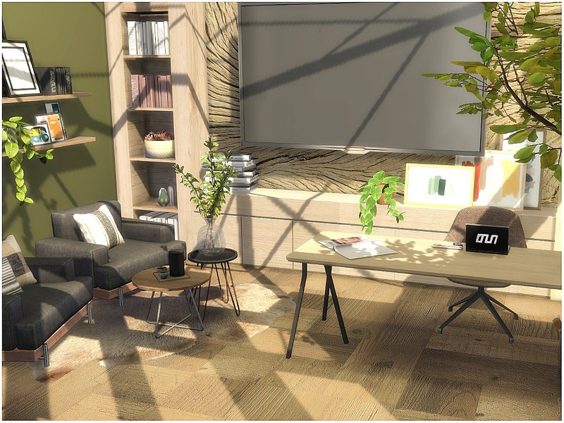 Sims 4 Cozy Office by lotsbymanal