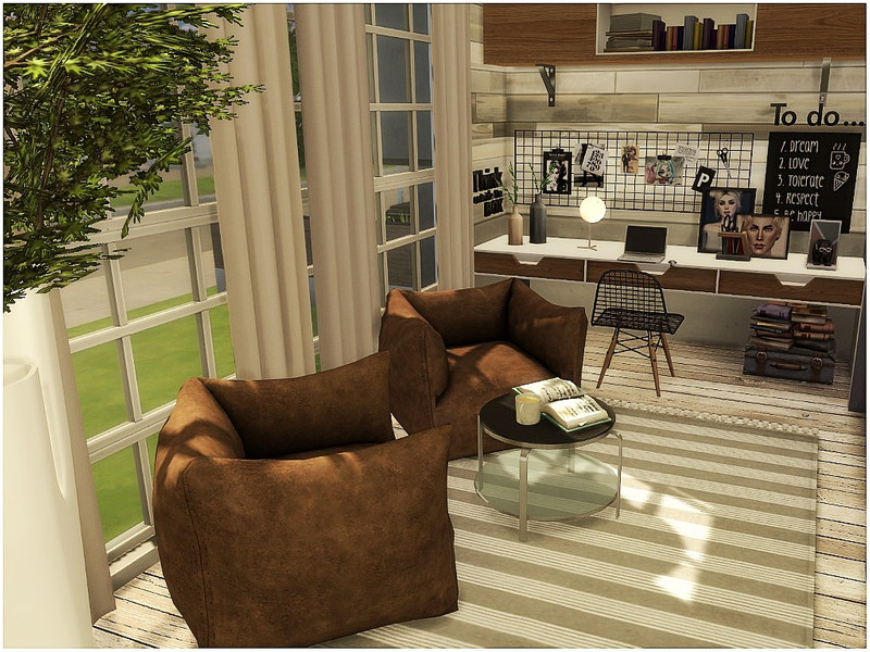 Sims 4 Tiny Office by lotsbymanal