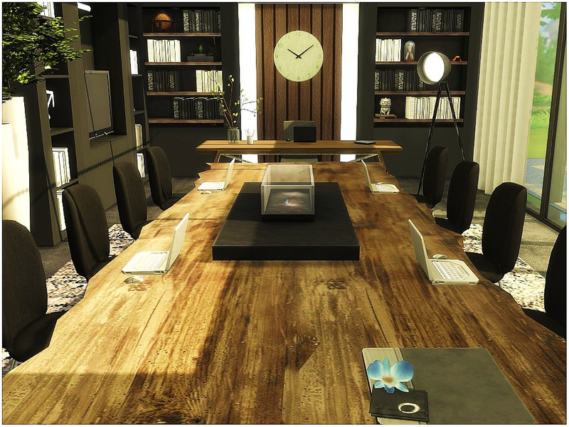 Sims 4 Modern Office by lotsbymanal