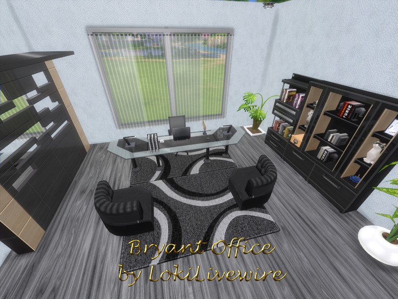 Sims 4 Bryant Office by LokiLivewire
