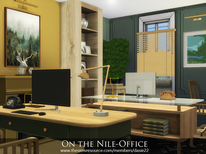 Sims 4 On the Nile-Office by dasie2