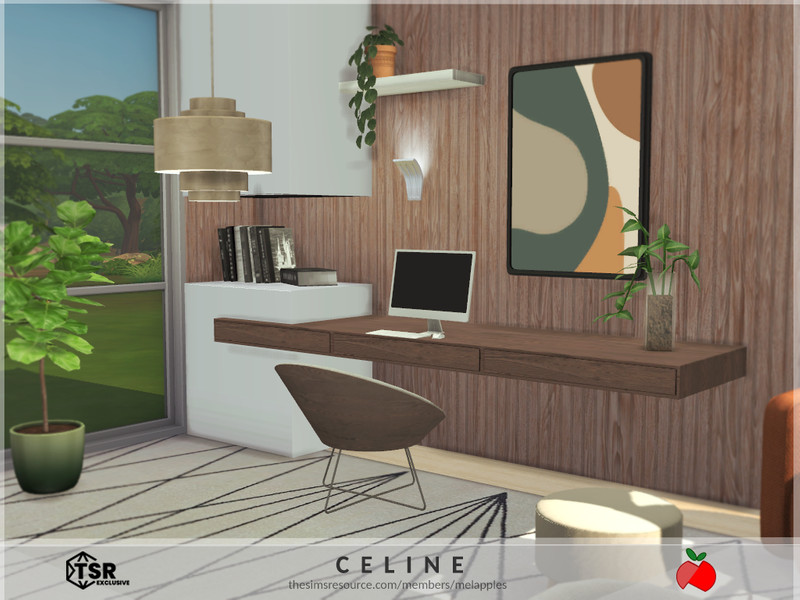 Sims 4 Celine - office by melapples